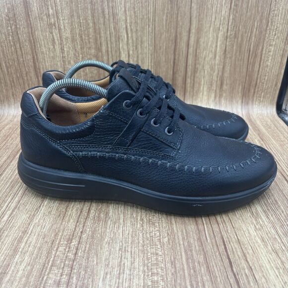ECCO Seawalker Casual Lace-Up Derby Shoes Men Sz EU 44 USA 10-10.5 Black Leather main image 7